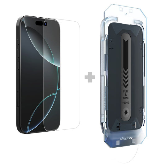 Protector de pantalla Nillkin H+ Pro con aplicador para Apple iPhone 16, vidrio templado, adhesivo completo