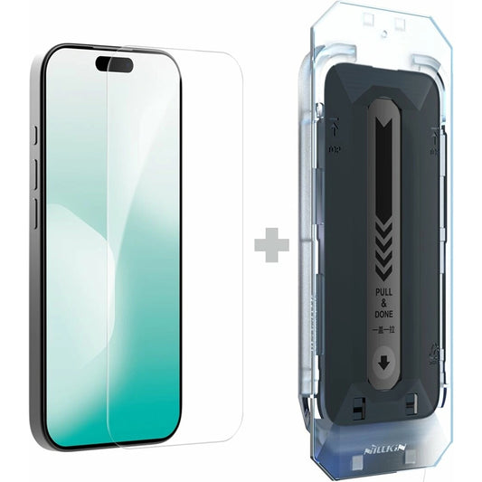 Protector de pantalla Nillkin H+ Pro con aplicador para Apple iPhone 17, vidrio templado, adhesivo completo