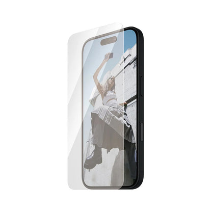 Protector de pantalla PanzerGlass Safe. Ultra-Wide Fit para Apple iPhone 16 / 15, Cristal Templado, Full Glue.