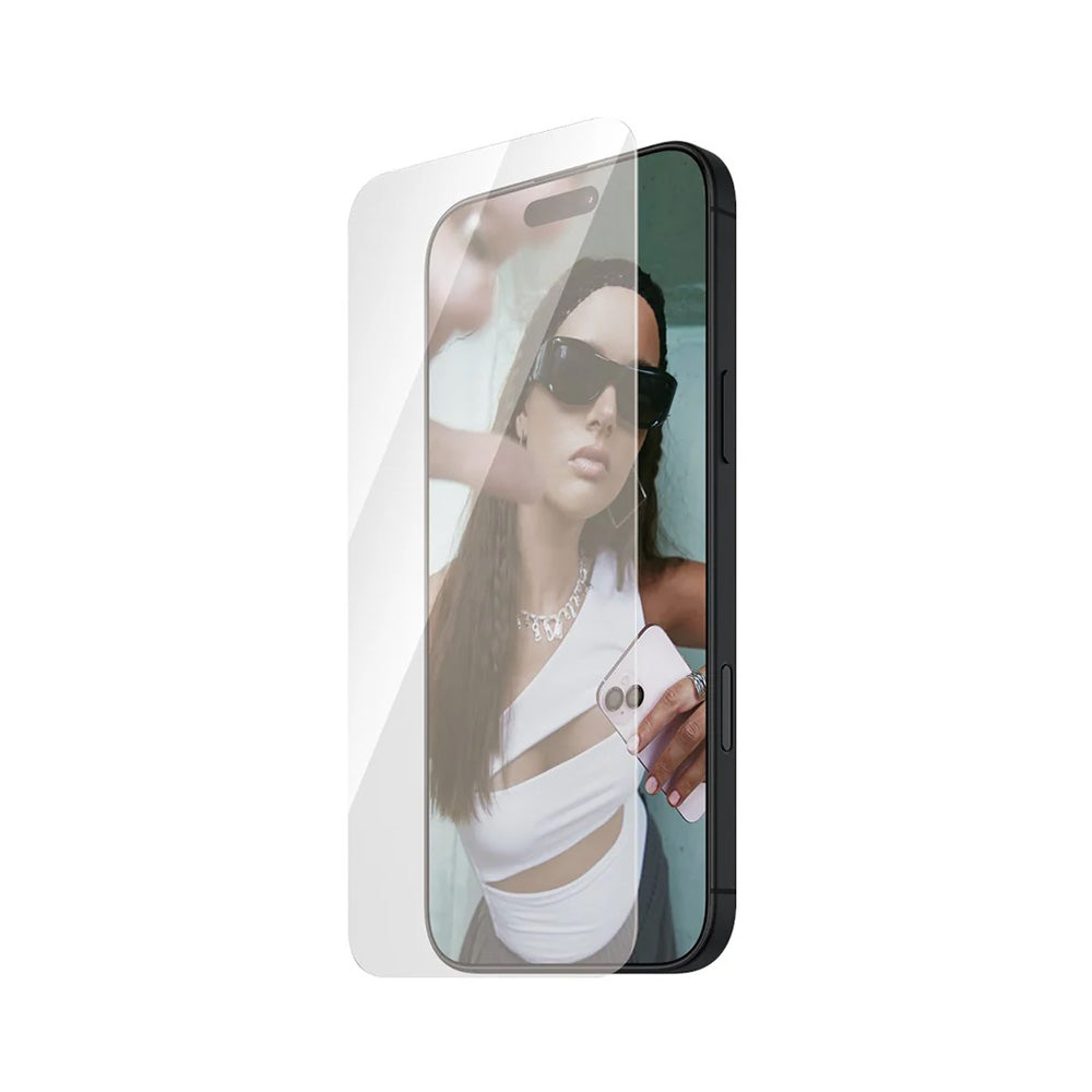 Protector de pantalla PanzerGlass Safe. Ultra-Wide Fit para Apple iPhone 16 Pro Max, Cristal Templado, Full Glue.