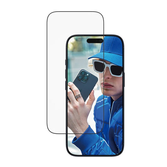 Protector de pantalla PanzerGlass Ultra-Wide Fit EasyAligner para Apple iPhone 17 Pro, Cristal Templado, Full Glue, Negro
