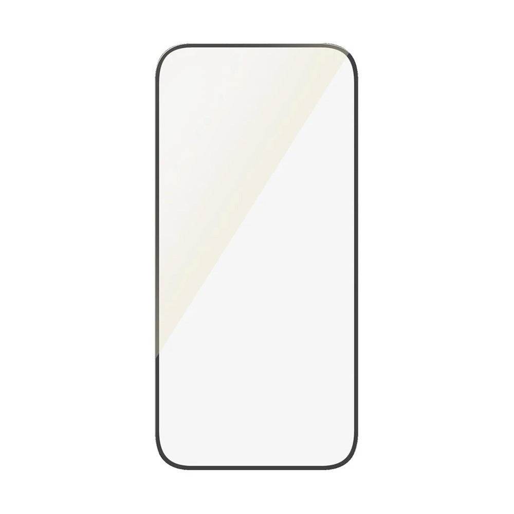 Protector de pantalla PanzerGlass Ultra-Wide Fit EyeCare para Apple iPhone 16 / 15, Cristal Templado, Full Glue, Negro