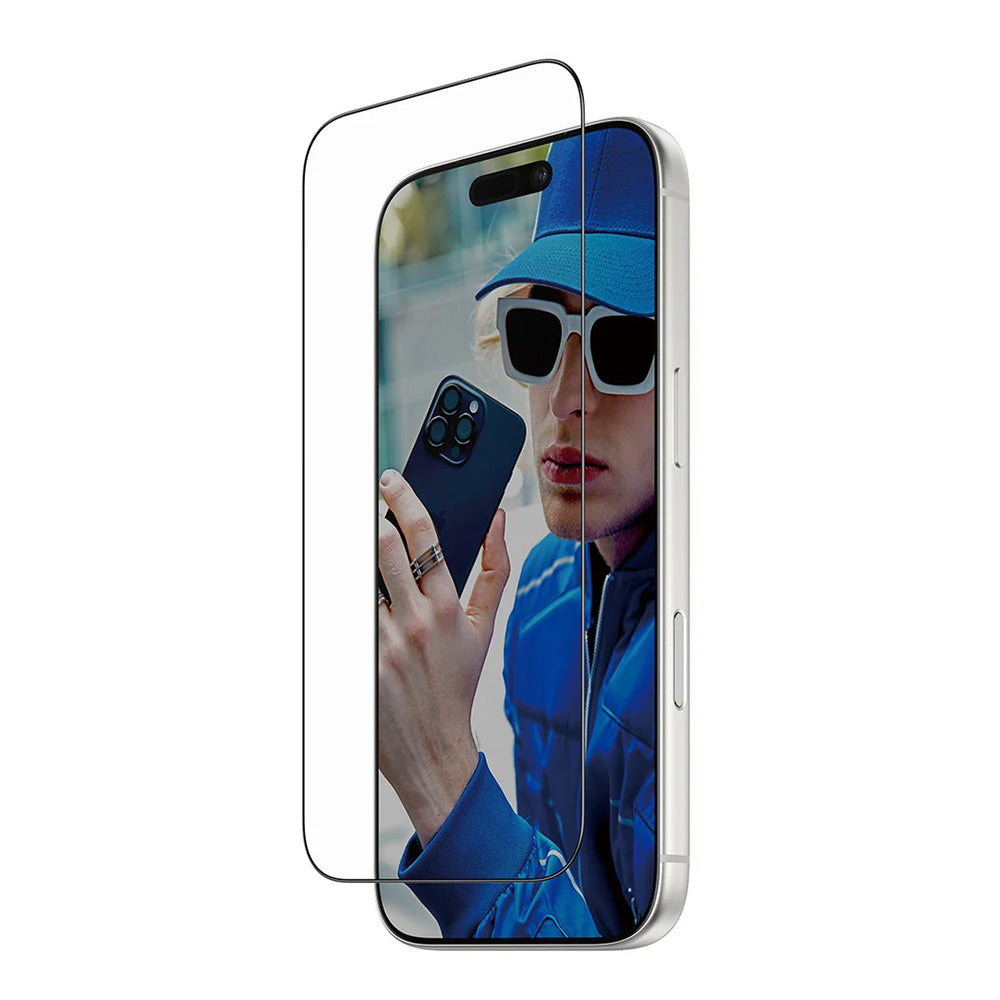 Protector de pantalla PanzerGlass Ultra-Wide Fit Fastfit para Apple iPhone 17 Pro, Cristal Templado, Full Glue, Negro