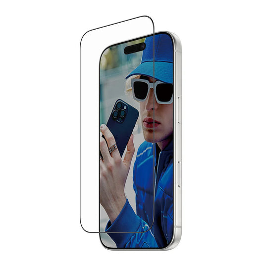 Protector de pantalla PanzerGlass Ultra-Wide Fit Fastfit para Apple iPhone 17 Pro, Cristal Templado, Full Glue, Negro