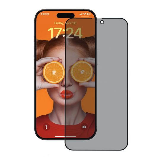 Protector de pantalla Privacy Anank 5X Reinforced 180 para Apple iPhone 17 Pro Max, Cristal Templado, Full Glue, 2.5D