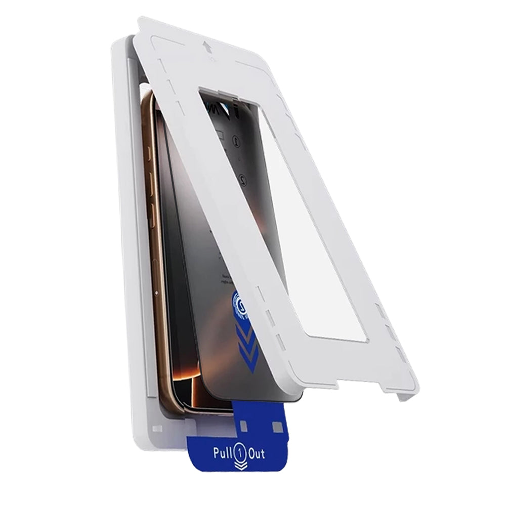 Protector de pantalla Privacy Anank 5X Reinforced Applicator para Apple iPhone 17 Pro, Cristal Templado, Full Glue, 2.5D