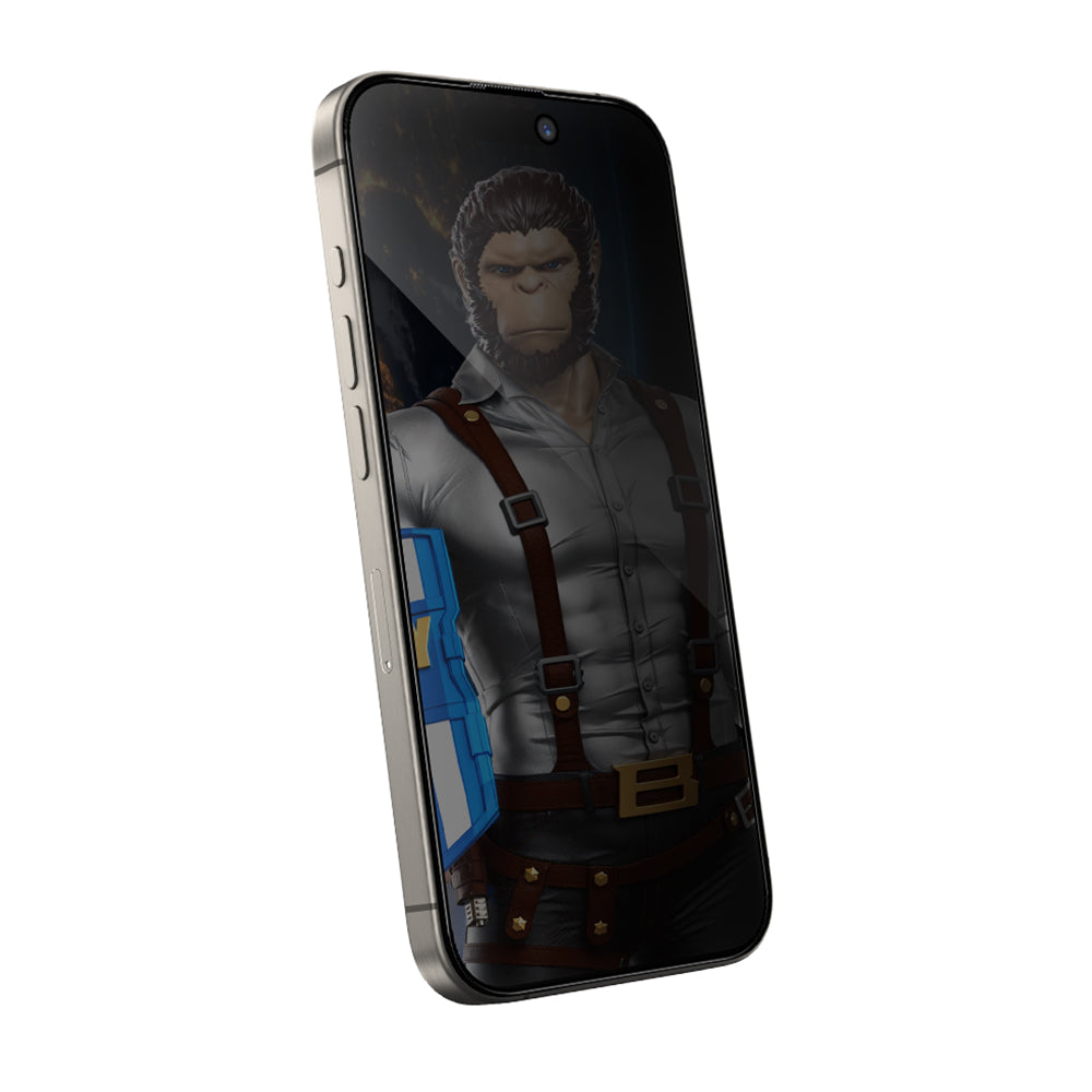Protector de pantalla Privacy Blueo Anti-Peep para Apple iPhone 16 / 15, vidrio templado, adhesivo completo