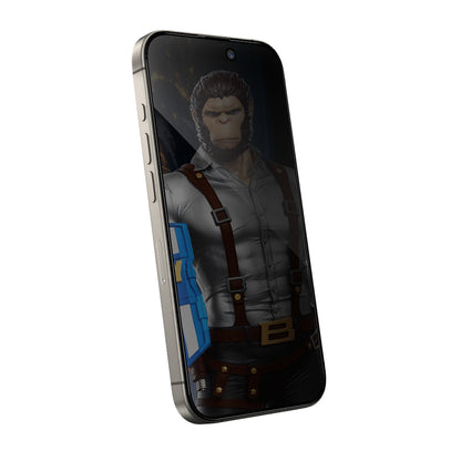 Protector de pantalla Privacy Blueo Anti-Peep para Apple iPhone 16 / 15, vidrio templado, adhesivo completo