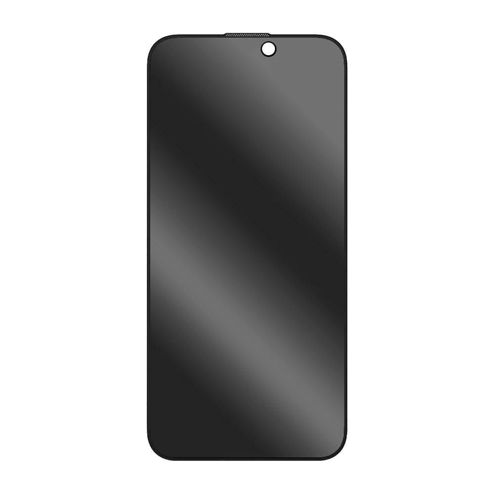 Protector de pantalla Privacy Blueo Anti-Peep para Apple iPhone 16 / 15, vidrio templado, adhesivo completo