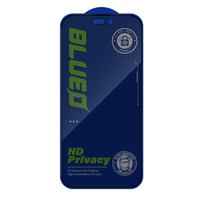 Protector de pantalla Privacy Blueo Anti-Peep para Apple iPhone 18 Pro Max, vidrio templado, adhesivo completo, pack de 5 unidades