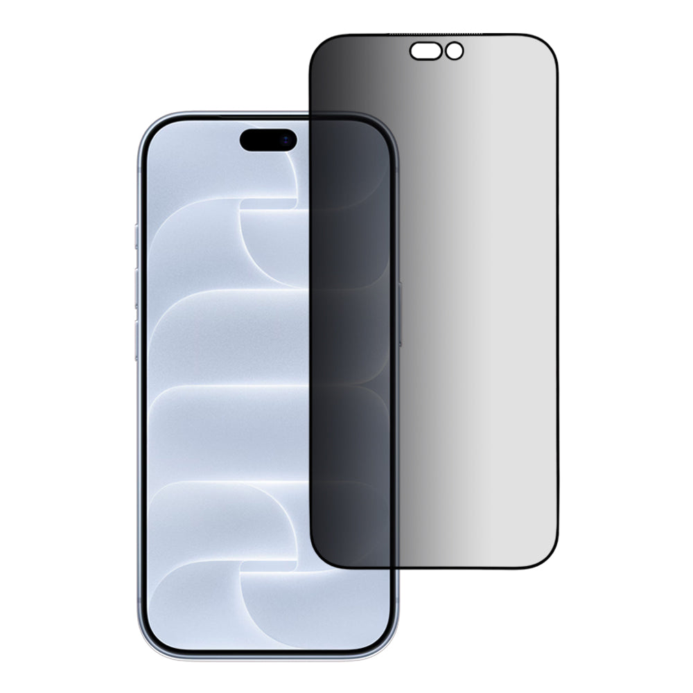 Protector de pantalla Privacy Blueo Premium Sapphire Applicator para Apple iPhone 18 Pro, vidrio templado, adhesivo completo