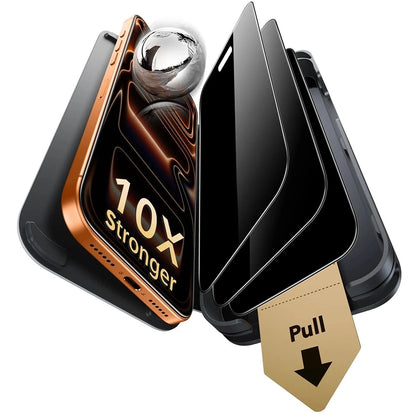 Protector de pantalla Privacy ESR Armorite Pro UltraFit para Apple iPhone 18 Pro, vidrio templado, adhesivo completo, set de 3 piezas