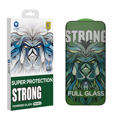 Privacy Screen Protector Lito D+ Max Strong for Apple iPhone 17 Pro, Tempered Glass, Full Glue