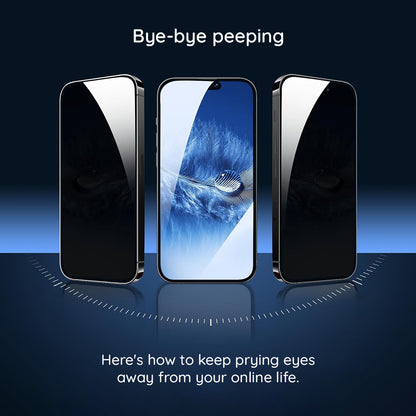 Protector de pantalla Privacy Lito HD Pro para Apple iPhone 15 Plus, vidrio templado, adhesivo completo
