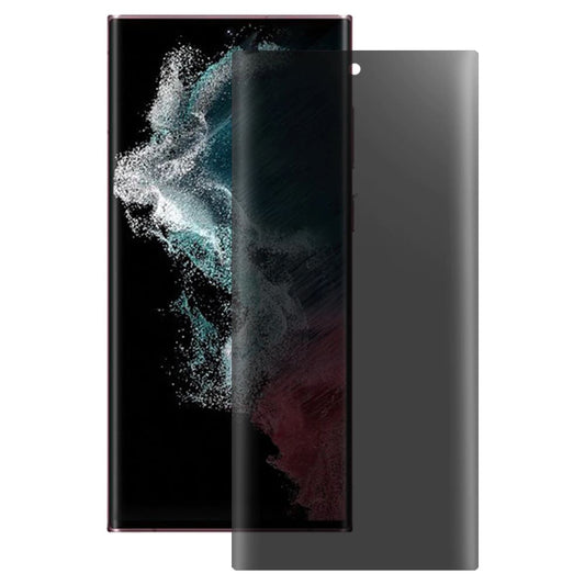 Protector de pantalla Privacy Lito para Samsung Galaxy S22 Ultra 5G S908, vidrio templado, pegamento UV, 3D