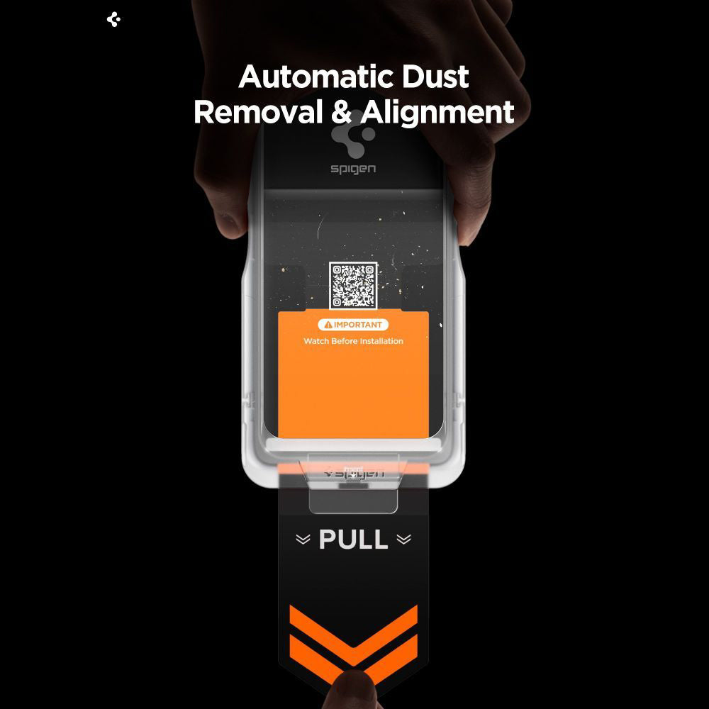 Protector de pantalla Privacy Spigen GlastR EZ FIT Pro HD para Samsung Galaxy S26 Plus S947, Cristal Templado, Full Glue, Set de 2 piezas AGL11085