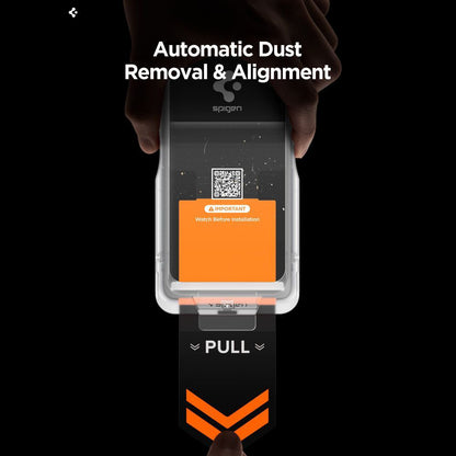 Protector de pantalla Privacy Spigen GlastR EZ FIT Pro HD para Samsung Galaxy S26 Plus S947, Cristal Templado, Full Glue, Set de 2 piezas AGL11085