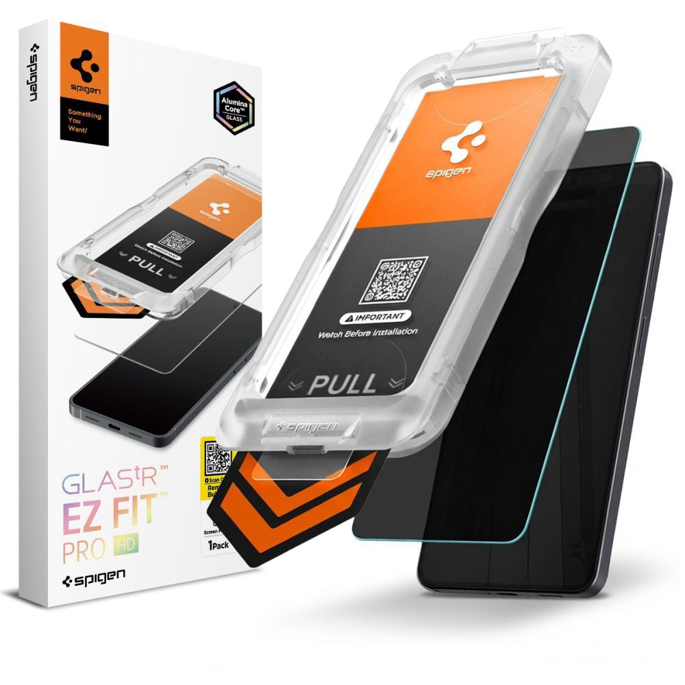Protector de pantalla Privacy Spigen GlastR EZ FIT Pro HD para Samsung Galaxy S26 S942, Cristal Templado, Full Glue AGL11098