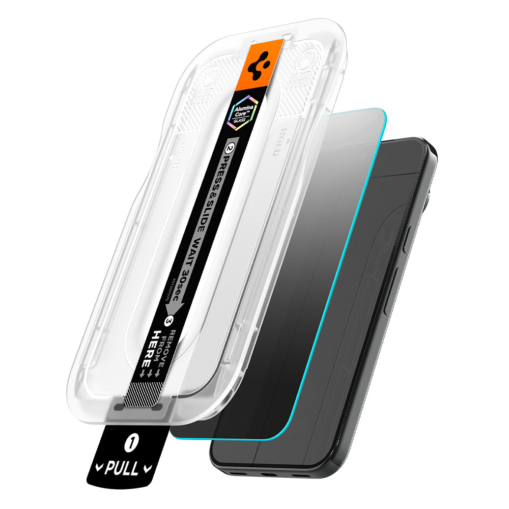 Protector de pantalla Privacy Spigen GlastR EZ FIT Pro para Google Pixel 11 Pro / 10 Pro, Vidrio Templado, Pegamento Completo, Set de 2 piezas AGL11481