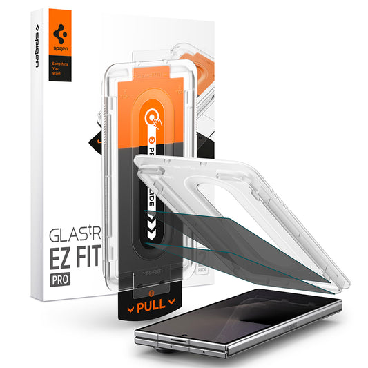 Protector de pantalla exterior Privacy Spigen GlastR EZ FIT Pro para Samsung Galaxy Z Fold8 Ultra F976, vidrio templado, adhesivo completo, juego de 2 piezas