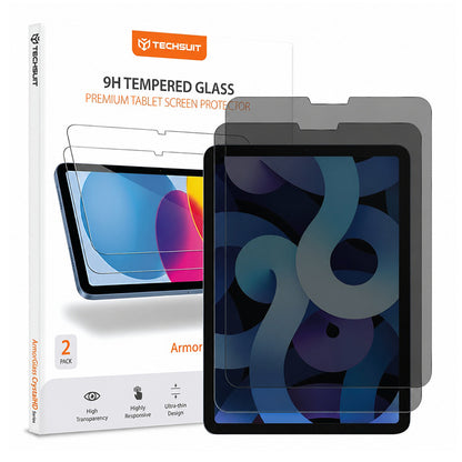 Protector de pantalla Privacy Techsuit ArmorGlass CrystalHD para Apple iPad Pro 11 (2022), Vidrio templado, Pegamento completo, Set de 2 piezas