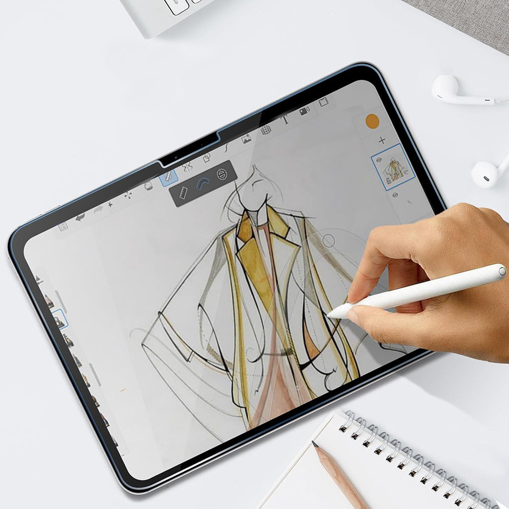 Protector de pantalla Privacy Techsuit ArmorGlass CrystalHD para Apple iPad Pro 11 (2022), Vidrio templado, Pegamento completo, Set de 2 piezas