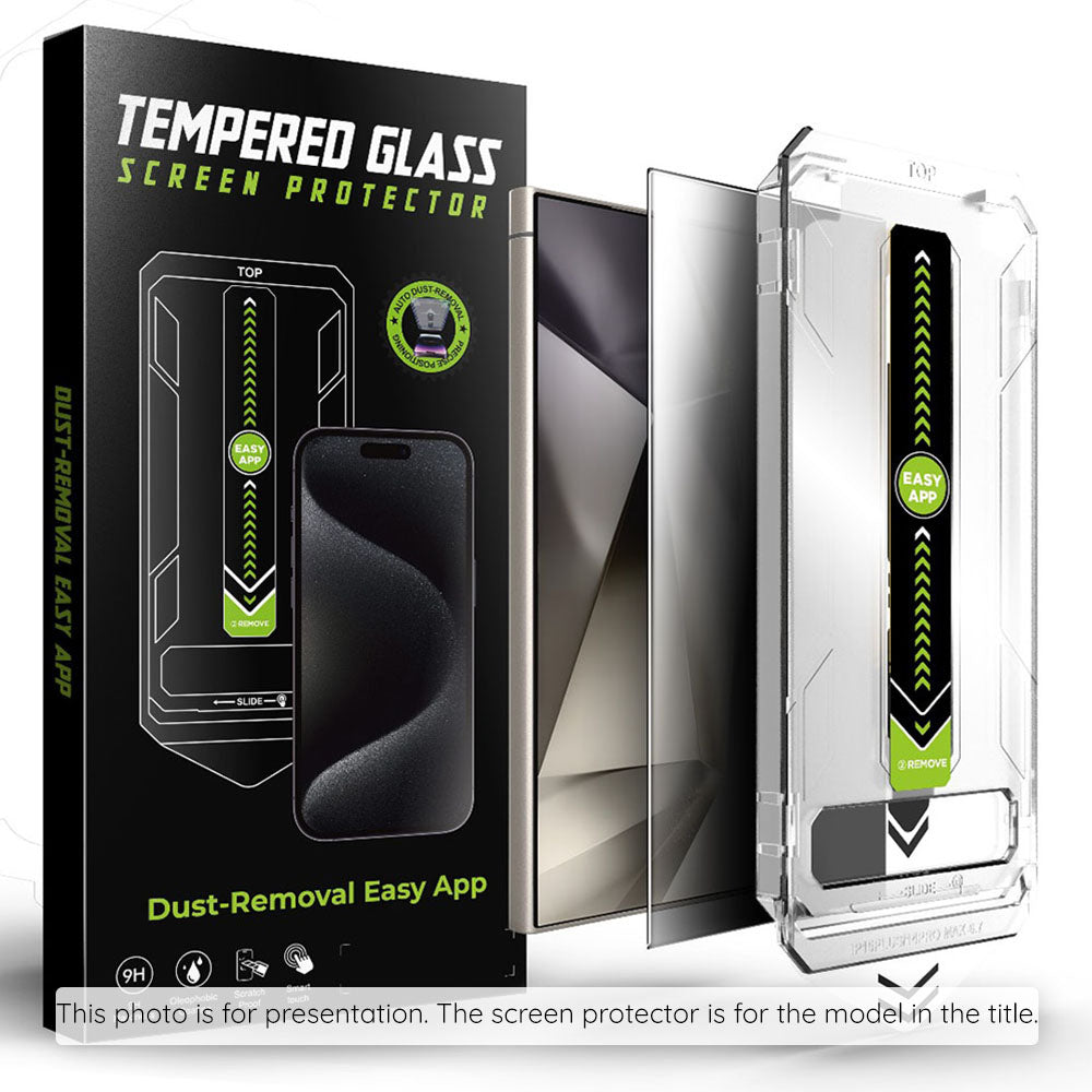 Protector de pantalla Privacy Techsuit TitanGlass CrystalHD para Samsung Galaxy S25+ S936 / S24+ S926, vidrio templado, adhesivo completo