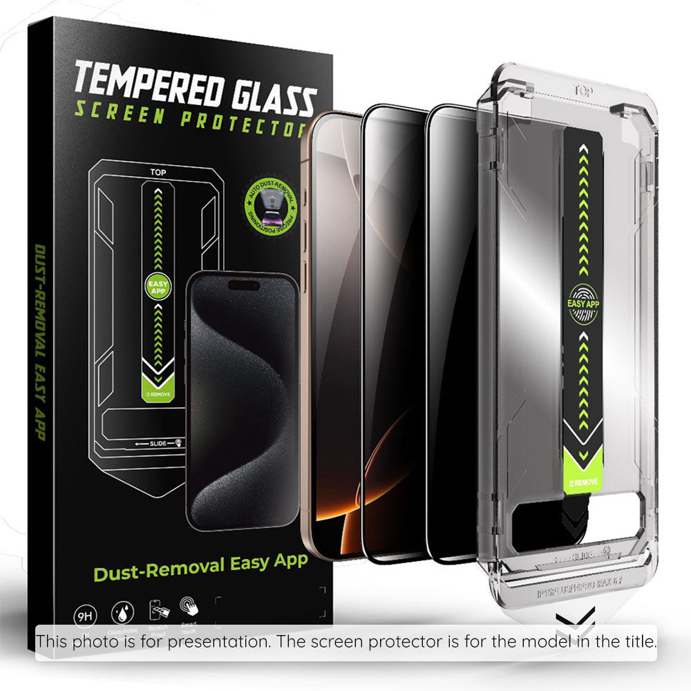 Protector de pantalla Privacy Techsuit TitanGlass CrystalHD para Samsung Galaxy S25 FE, Cristal Templado, Full Glue