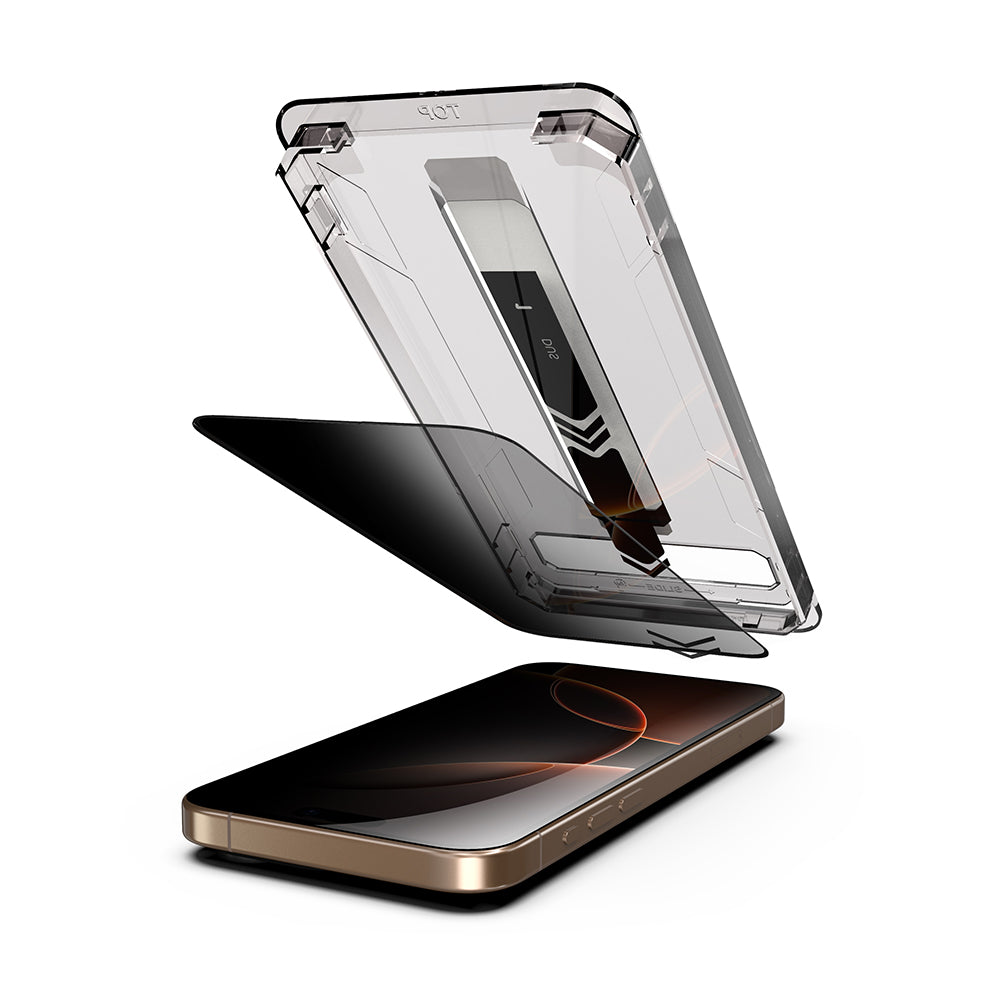 Protector de pantalla Privacy Techsuit TitanGlass para Apple iPhone 14 Pro Max, vidrio templado, adhesivo completo