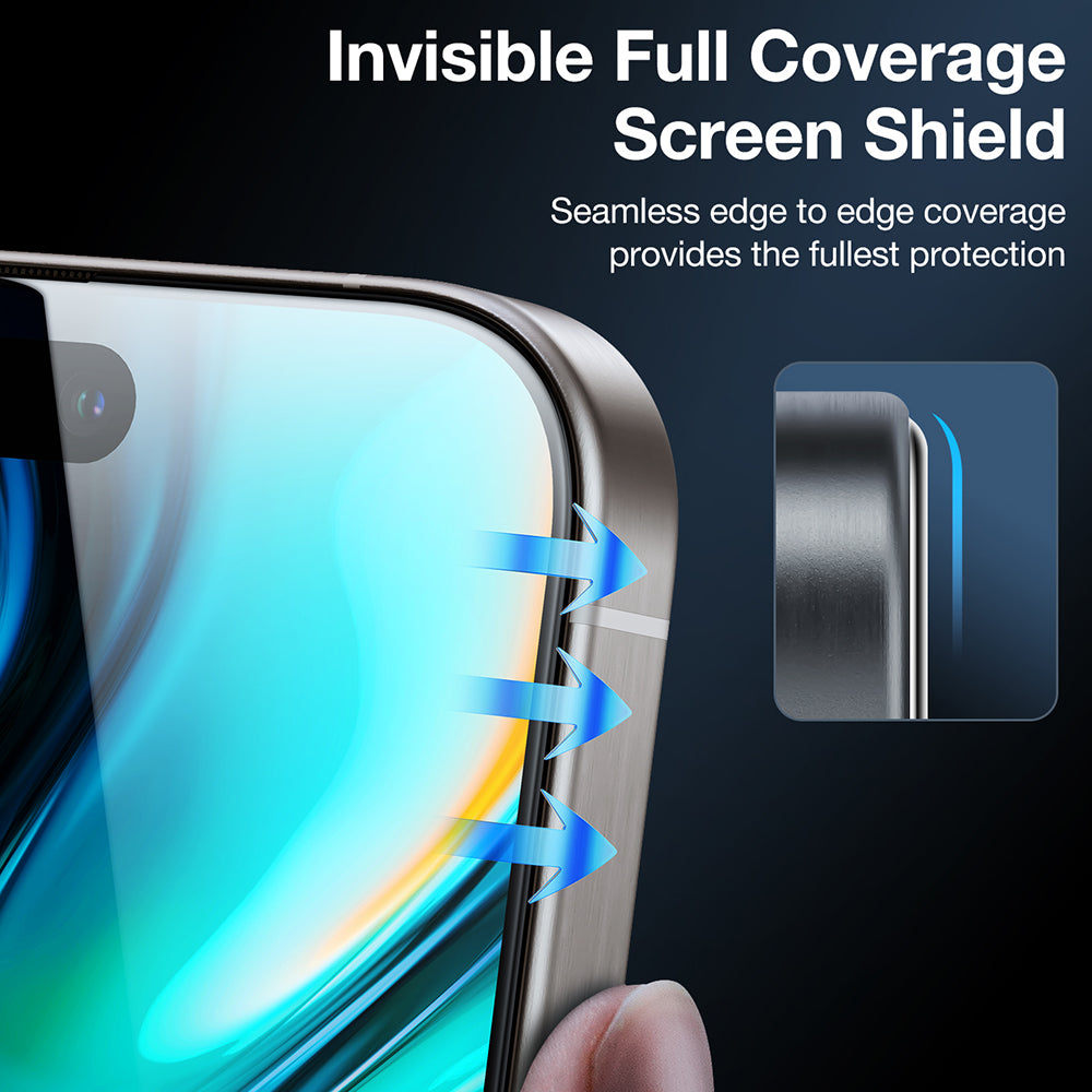 Protector de pantalla Privacy Torras GlassGo Install Master para Apple iPhone 17 Air, Cristal Templado, Full Glue