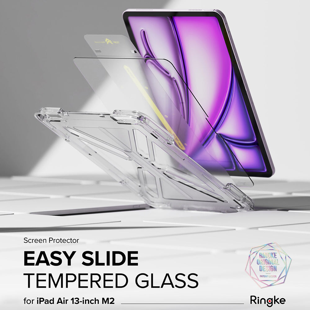 Protector de pantalla Ringke Easy Slide para Apple iPad Air 13 (2026) / Pro 13 (2025), vidrio templado, adhesivo completo