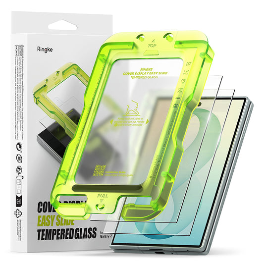 Protector de pantalla exterior Ringke Easy Slide para Samsung Galaxy Z Fold8 F971, vidrio templado, adhesivo completo, juego de 2 piezas
