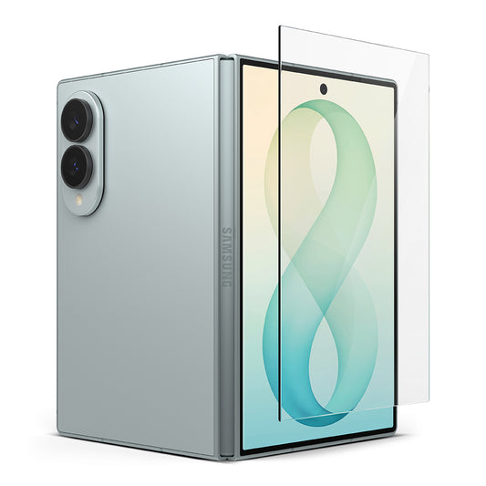 Protector de pantalla exterior Ringke Easy Slide para Samsung Galaxy Z Fold8 F971, vidrio templado, adhesivo completo, juego de 2 piezas
