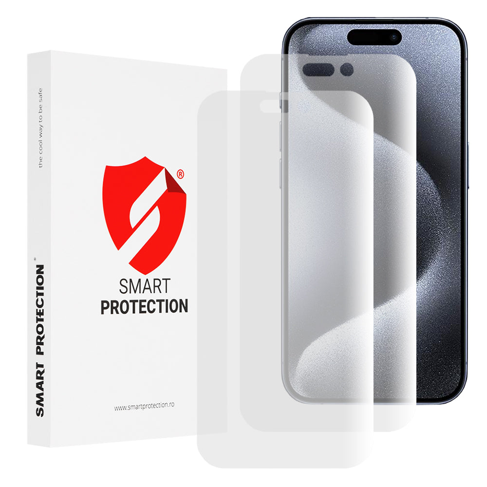 Protector de pantalla Smart Protection Premium Classic para Apple iPhone 15 Pro, plástico, juego de 2 piezas