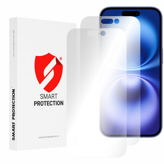 Protector de pantalla Smart Protection Premium Classic para Apple iPhone 16, Plástico, Set de 2 piezas