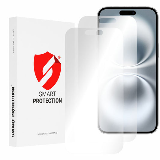 Protector de pantalla Smart Protection Premium Classic para Apple iPhone 16 Plus, Plástico, Set de 2 piezas