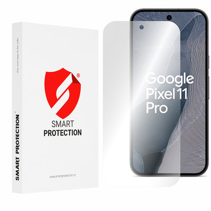 Protector de pantalla Smart Protection Premium Classic para Google Pixel 11 Pro, Plástico, Pegamento completo, Set de 2 piezas