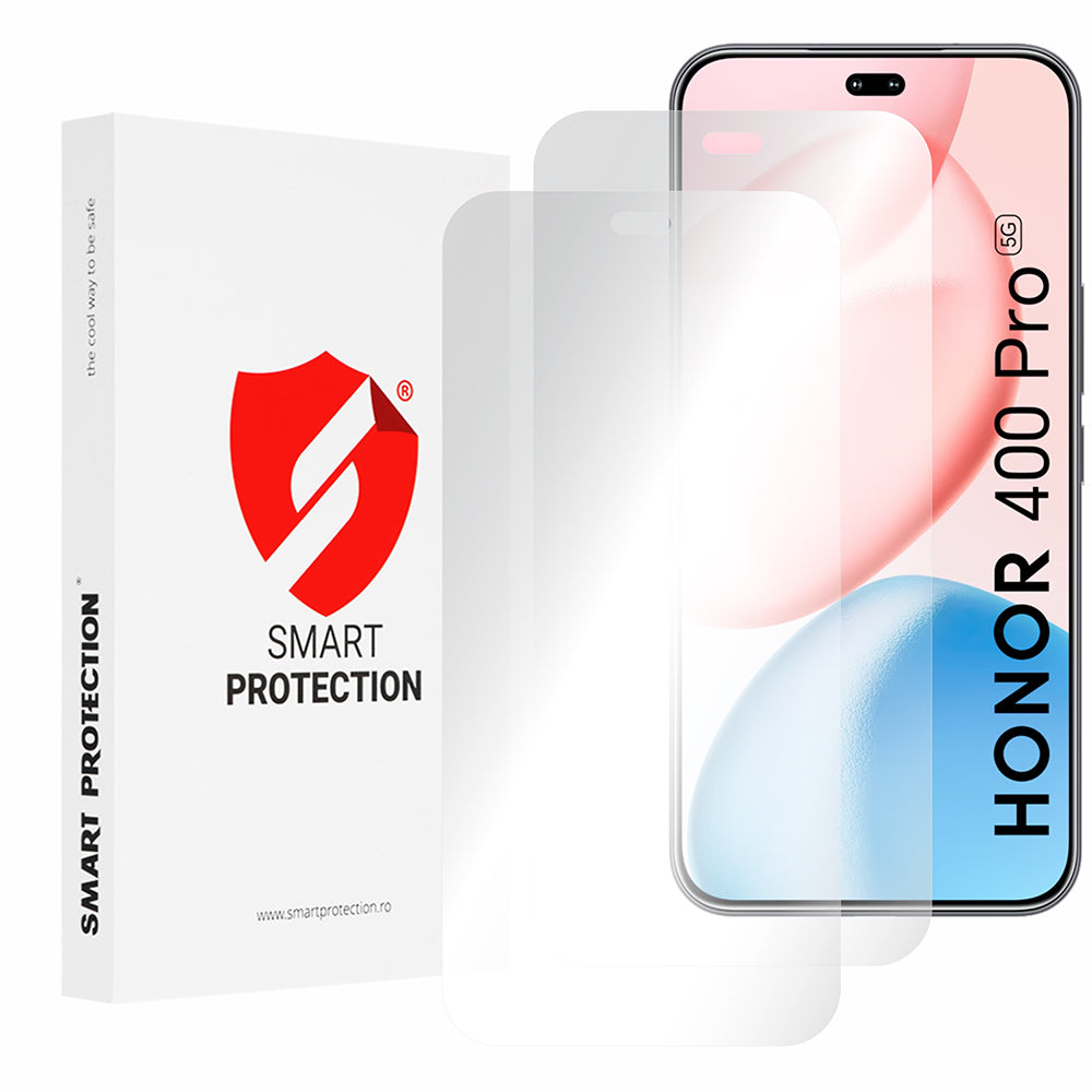 Protector de pantalla Smart Protection Premium Classic para Honor 400 Pro, Plástico, Set de 2 piezas