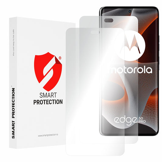 Protector de pantalla Smart Protection Premium Classic para Motorola Edge 50 Pro, plástico, juego de 2 piezas