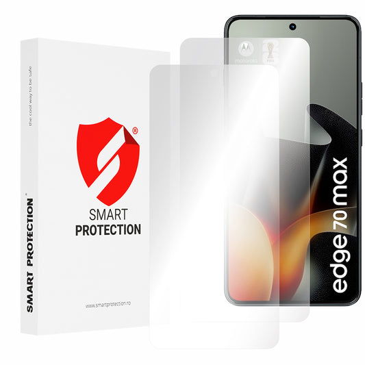 Protector de pantalla Smart Protection Premium Classic para Motorola Edge 70 Max, Plástico, Set de 2 piezas