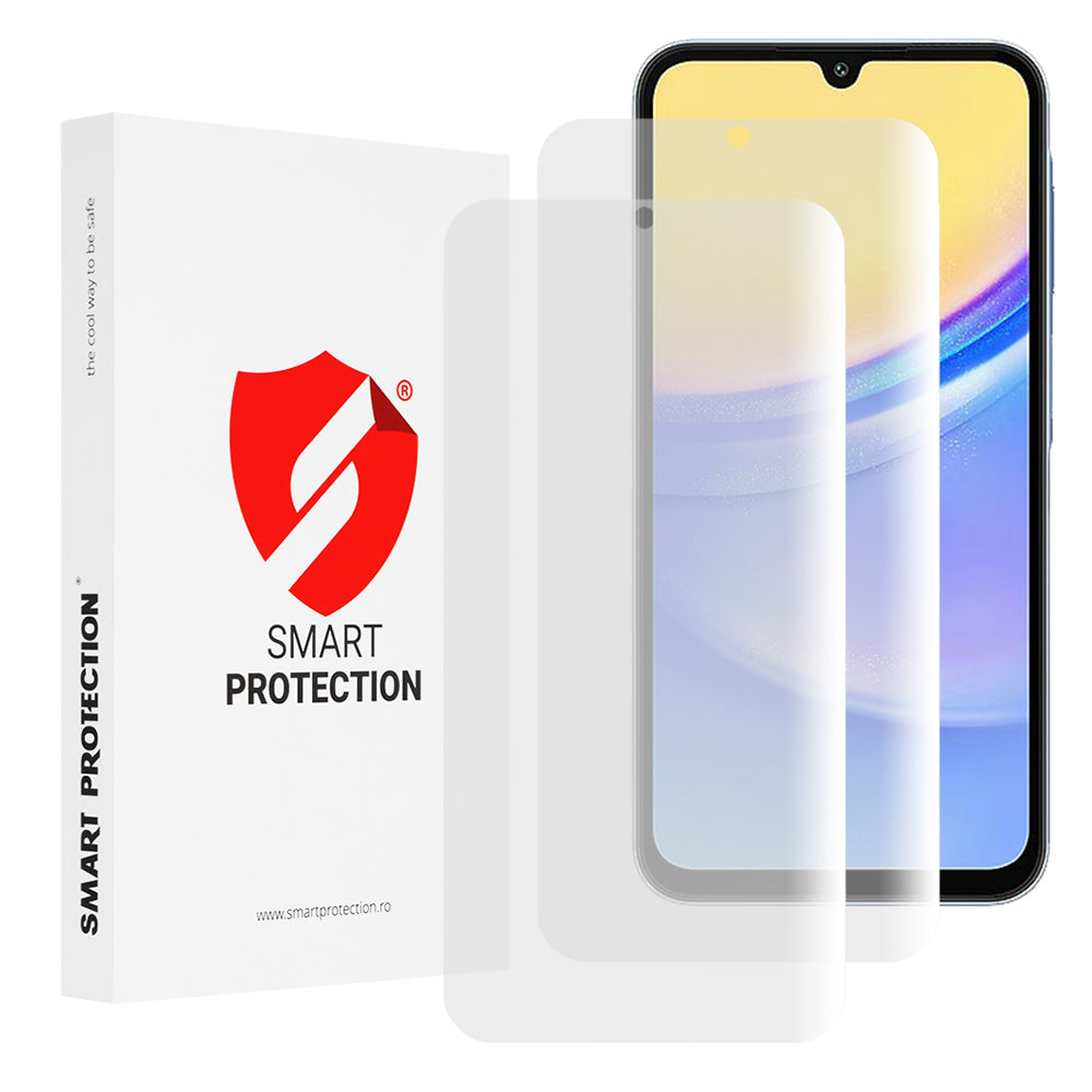 Protector de pantalla Smart Protection Premium Classic para Samsung Galaxy A15 5G A156 / A15 A155, Plástico, Set de 2 piezas