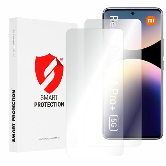 Protector de pantalla Smart Protection Premium Classic para Xiaomi Redmi Note 14 Pro+ 5G, plástico, juego de 2 piezas