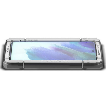 Protector de pantalla Spigen GlastR Align Master para Samsung Galaxy S21 FE 5G G990, Cristal Templado, Full Glue, Set de 2 piezas AGL03088