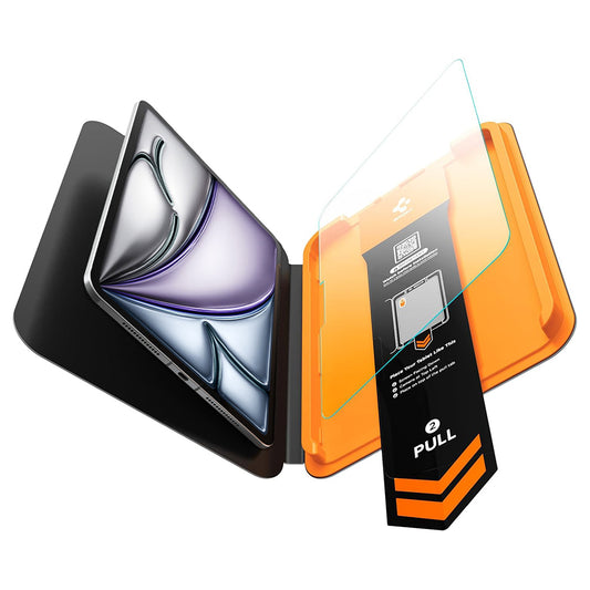 Protector de pantalla Spigen GlastR Align Master T para Apple iPad Air 11 (2026) / Air 11 (2025), Vidrio templado, Pegamento completo AGL11701