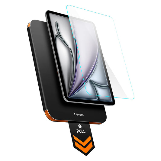 Protector de pantalla Spigen GlastR Align Master T para Apple iPad Air 11 (2026) / Air 11 (2025), Vidrio templado, Pegamento completo AGL11701