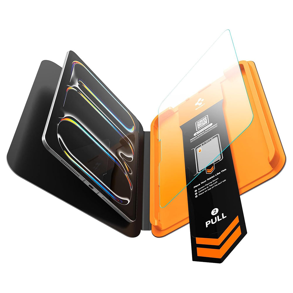 Protector de pantalla Spigen GlastR Align Master T para Apple iPad Pro 11 (2025) / Pro 11 (2024), vidrio templado, adhesivo completo AGL11699