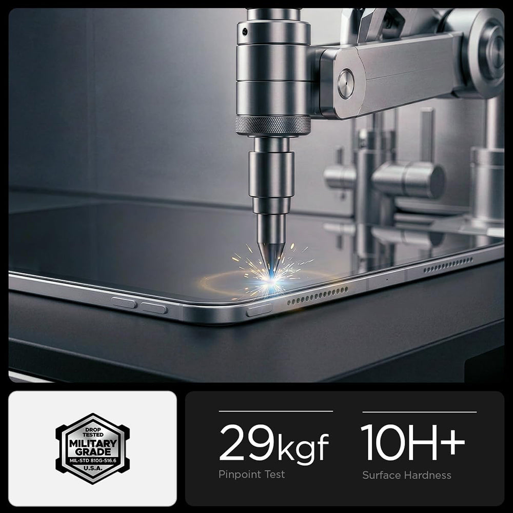Protector de pantalla Spigen GlastR Align Master T para Apple iPad Pro 11 (2025) / Pro 11 (2024), vidrio templado, adhesivo completo AGL11699