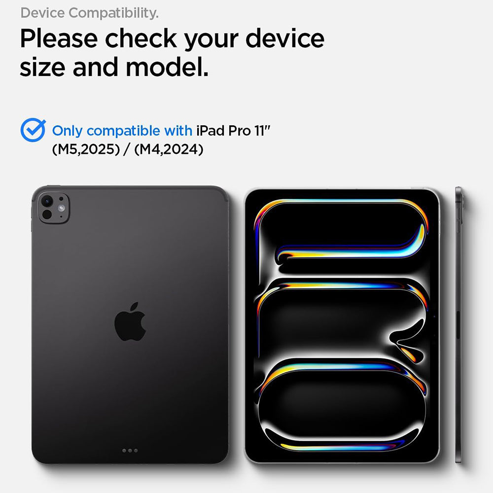 Protector de pantalla Spigen GlastR Align Master T para Apple iPad Pro 11 (2025) / Pro 11 (2024), vidrio templado, adhesivo completo AGL11699