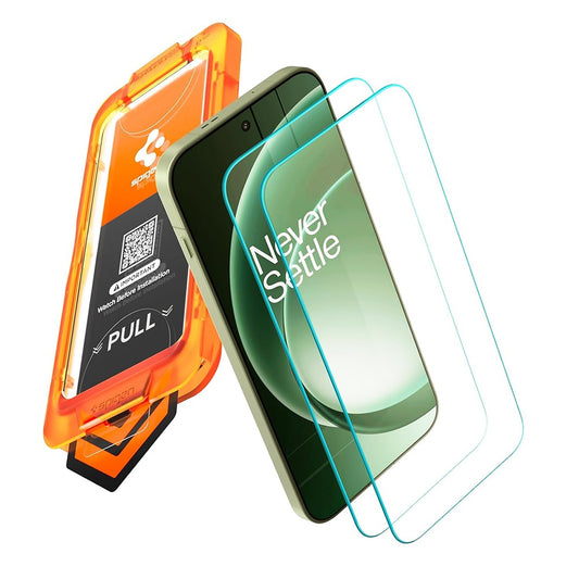Protector de pantalla Spigen GlastR AlignMaster S para OnePlus 15R, vidrio templado, adhesivo completo, juego de 2 piezas AGL11398