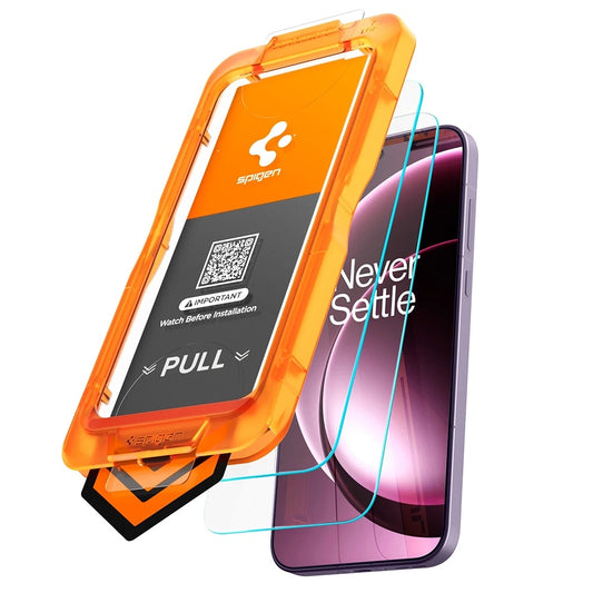 Protector de pantalla Spigen GlastR AlignMaster S para OnePlus 15R, vidrio templado, adhesivo completo, juego de 2 piezas AGL11398